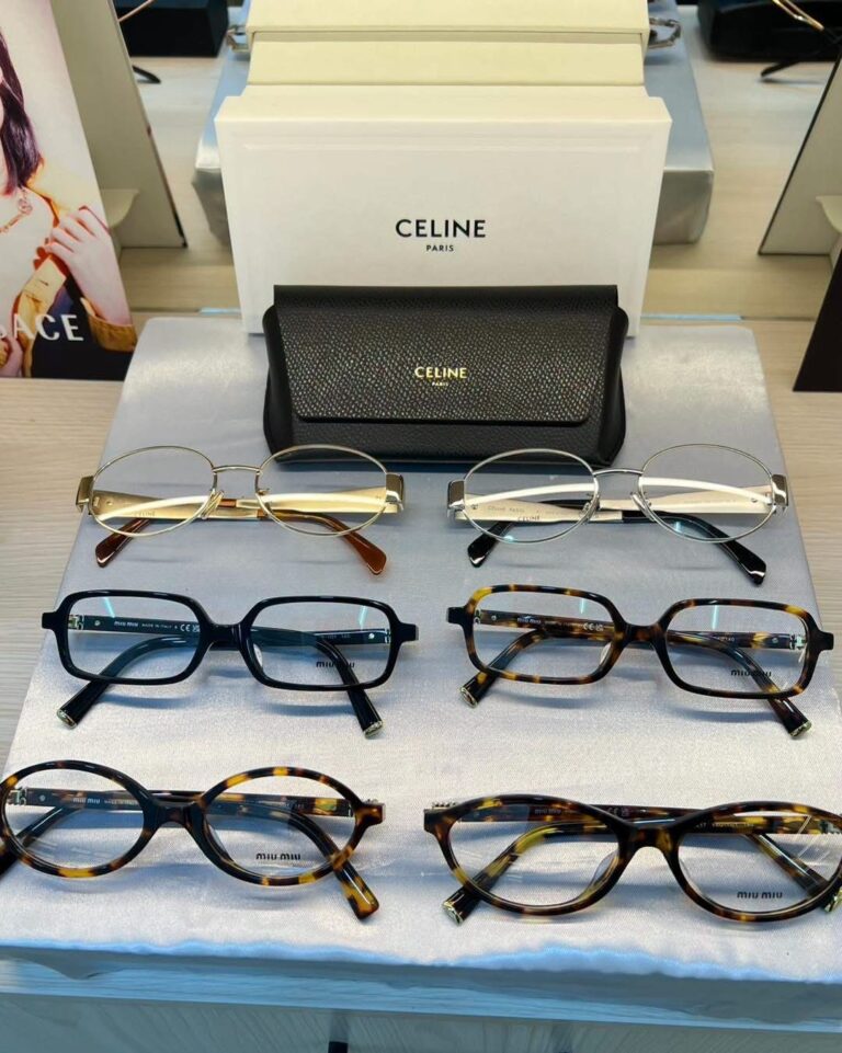 กรอบแว่นสายตา CELINE และ MIU MIU ที่ร้านแว่นตา GIFTGREATS สาขาชลบุรี