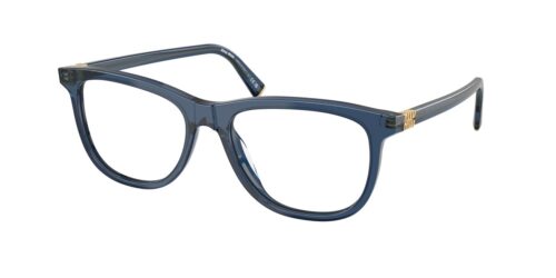 กรอบแว่นสายตา MIU MIU MU01WVF สีน้ำเงินโปร่งใส (08Q1O1) ที่ร้านแว่น GIFTGREATS