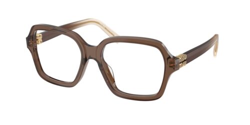 กรอบแว่นสายตา MIU MIU MU03YVF สีน้ำตาล (23H1O1) ที่ร้านแว่น GIFTGREATS