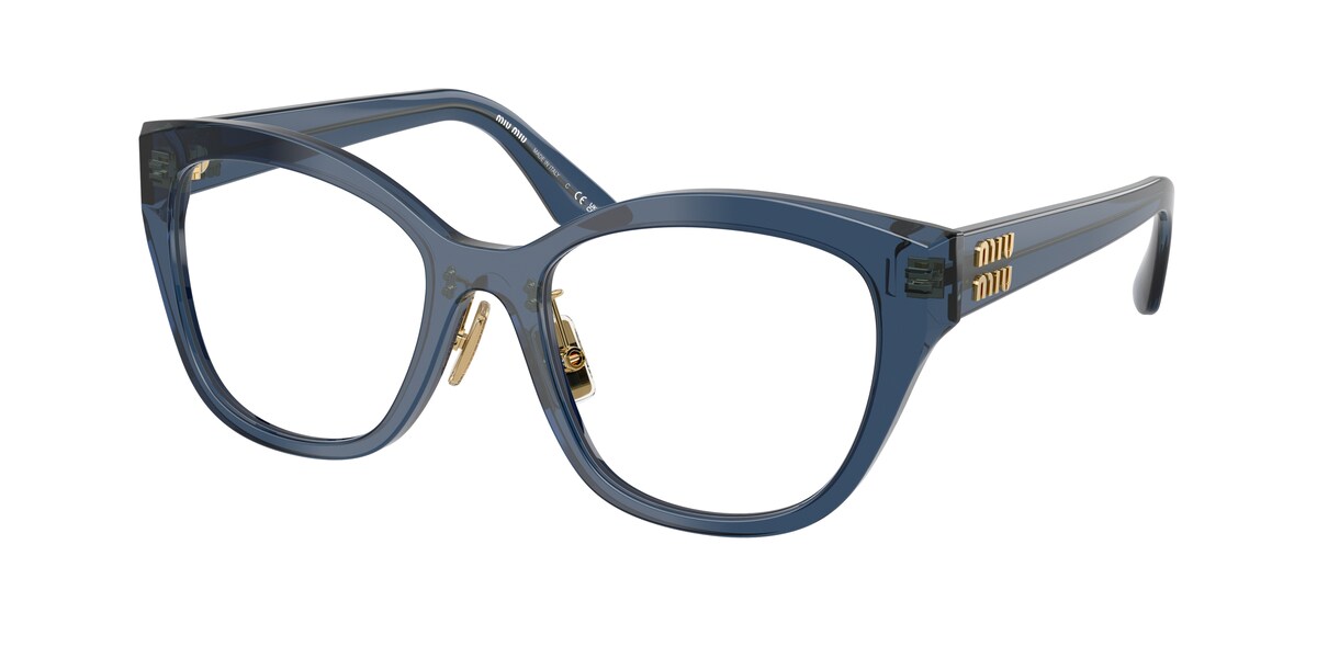 กรอบแว่นสายตา MIU MIU MU05XVF สีน้ำเงิน (08Q1O1) ที่ร้านแว่น GIFTGREATS