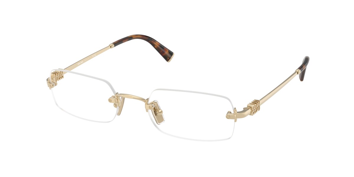 กรอบแว่นสายตา MIU MIU MU50YV สีสีทองอ่อน (ZVN1O1) ที่ร้านแว่น GIFTGREATS
