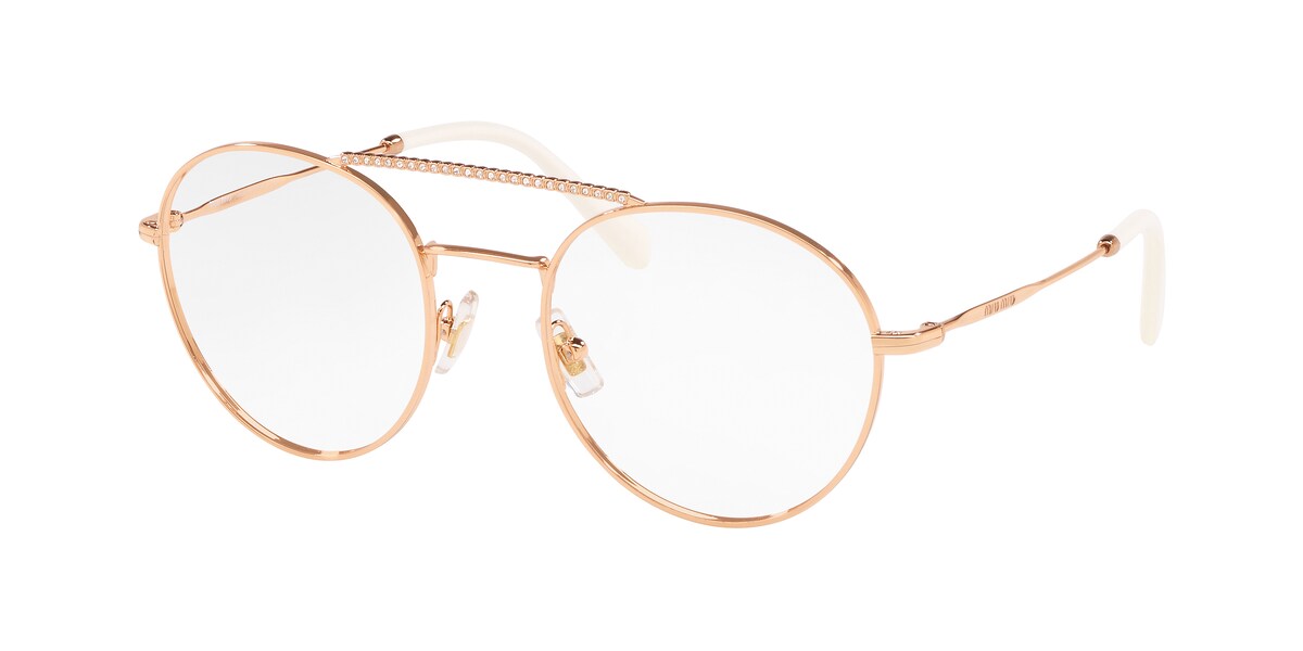 กรอบแว่นสายตา MIU MIU MU51RV สีทอง (SVF1O1) ที่ร้านแว่น GIFTGREATS