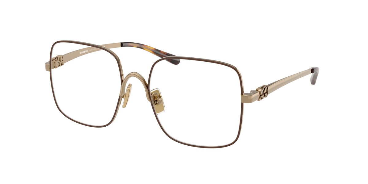 กรอบแว่นสายตา MIU MIU MU51YV สีน้ำตาล (24H1O1) ที่ร้านแว่น GIFTGREATS