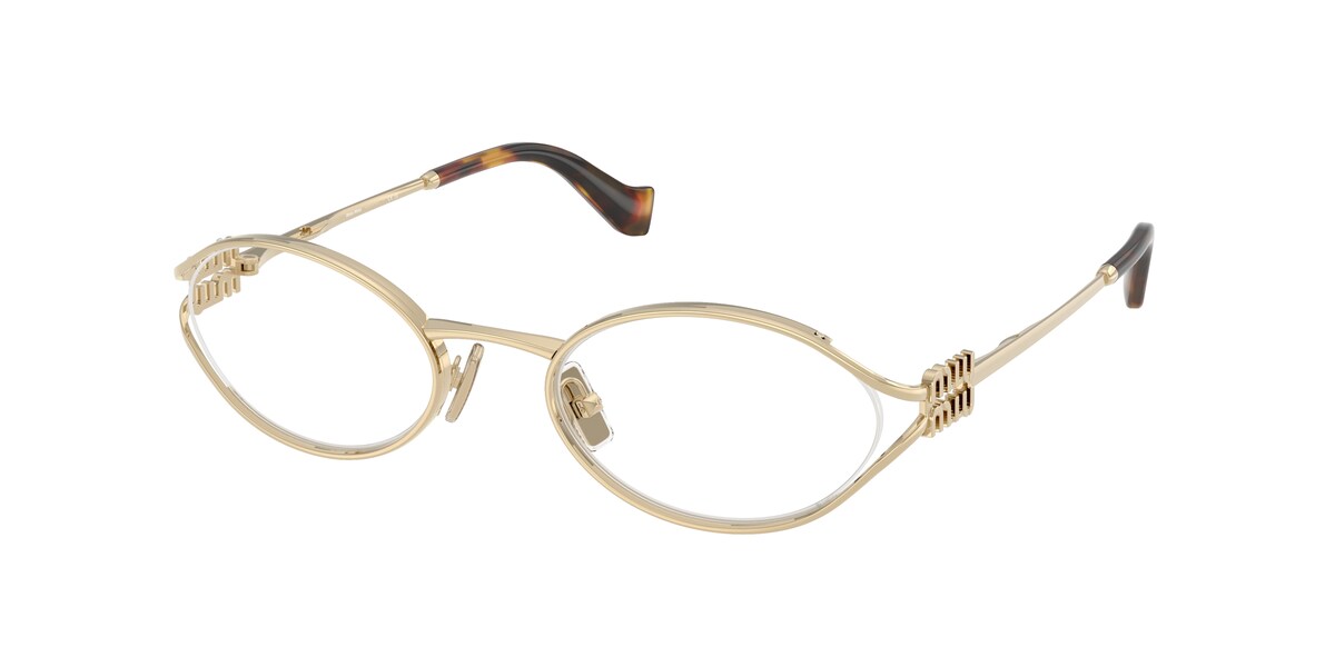 กรอบแว่นสายตา MIU MIU MU53ZV สีสีทองอ่อน (ZVN1O1) ที่ร้านแว่น GIFTGREATS