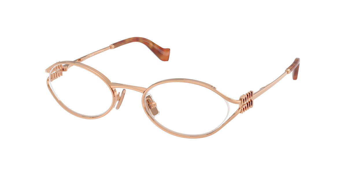 กรอบแว่นสายตา MIU MIU MU53ZV สีชมพูทอง (ZVF1O1) ที่ร้านแว่น GIFTGREATS
