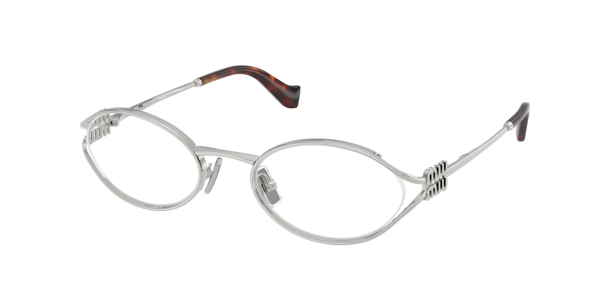 กรอบแว่นสายตา MIU MIU MU53ZV สีเงิน (1BC1O1) ที่ร้านแว่น GIFTGREATS