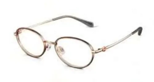 กรอบแว่นสายตา MOLSION Morgan MA6037 สีโรสโกลด์ตัดเทาใส ขาโรสโกลด์ ที่ GIFTGREATS