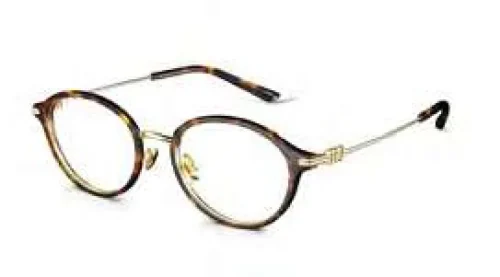 กรอบแว่นสายตา MOLSION Whitney MA6076 สีทองวีตโกลด์ตัดลายกระ ขาทองวีตโกลด์ ที่ GIFTGREATS