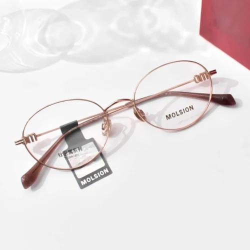 แว่นสายตา MOLSION MA7036 สี Rose Gold (B30) มุมเฉียง