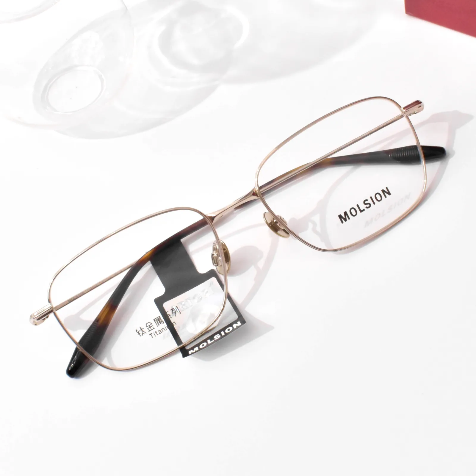 แว่นสายตา MOLSION MA7062 สี Wheat Gold (B60) มุมเฉียง