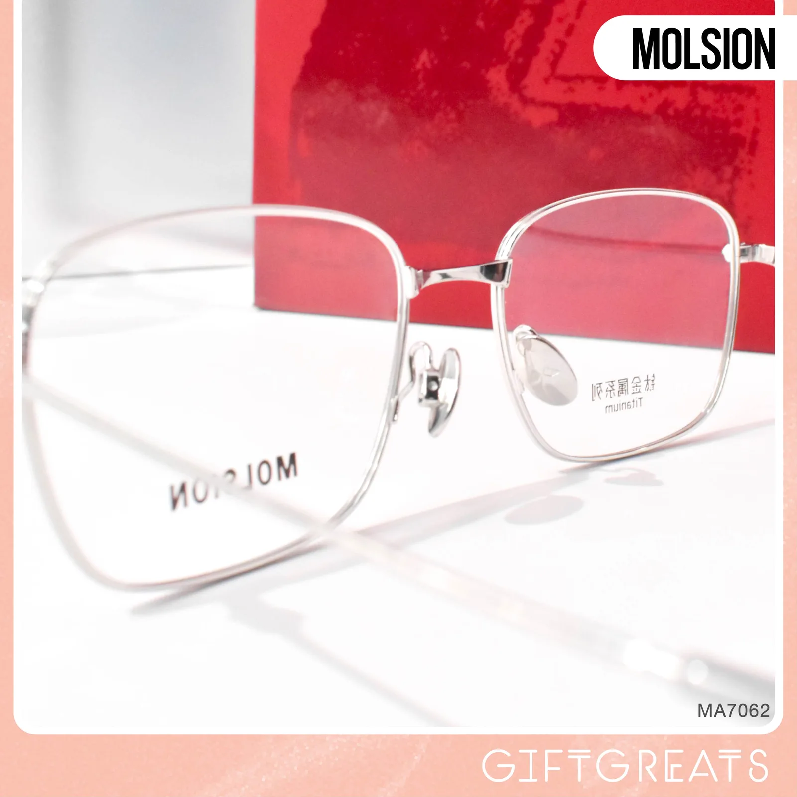 แว่นสายตา MOLSION MA7062 สี Moonlight Silver (B90)
