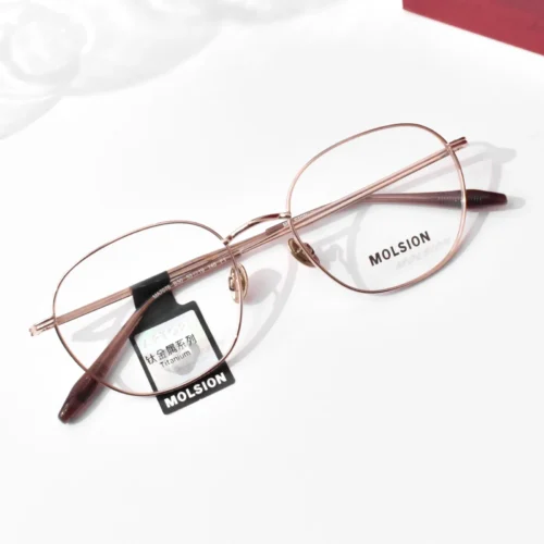 แว่นสายตา MOLSION MA7076 สี Rose Gold (B30) มุมเฉียง