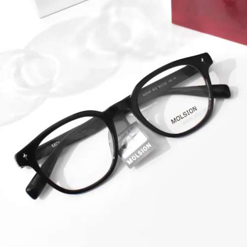 แว่นสายตา MOLSION MJ3121 สี Shiny Black (B10) มุมเฉียง