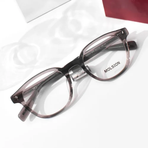 แว่นสายตา MOLSION MJ3121 สี Transparent Grey (B16) มุมเฉียง