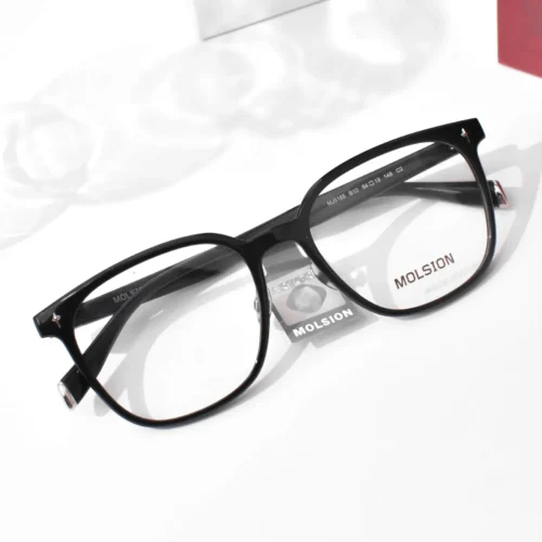 แว่นสายตา MOLSION MJ5165 สี Shiny Black (B10) มุมเฉียง