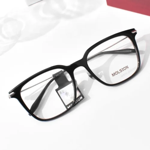 แว่นสายตา MOLSION MJ5177 สี Shiny Black (B10) มุมเฉียง