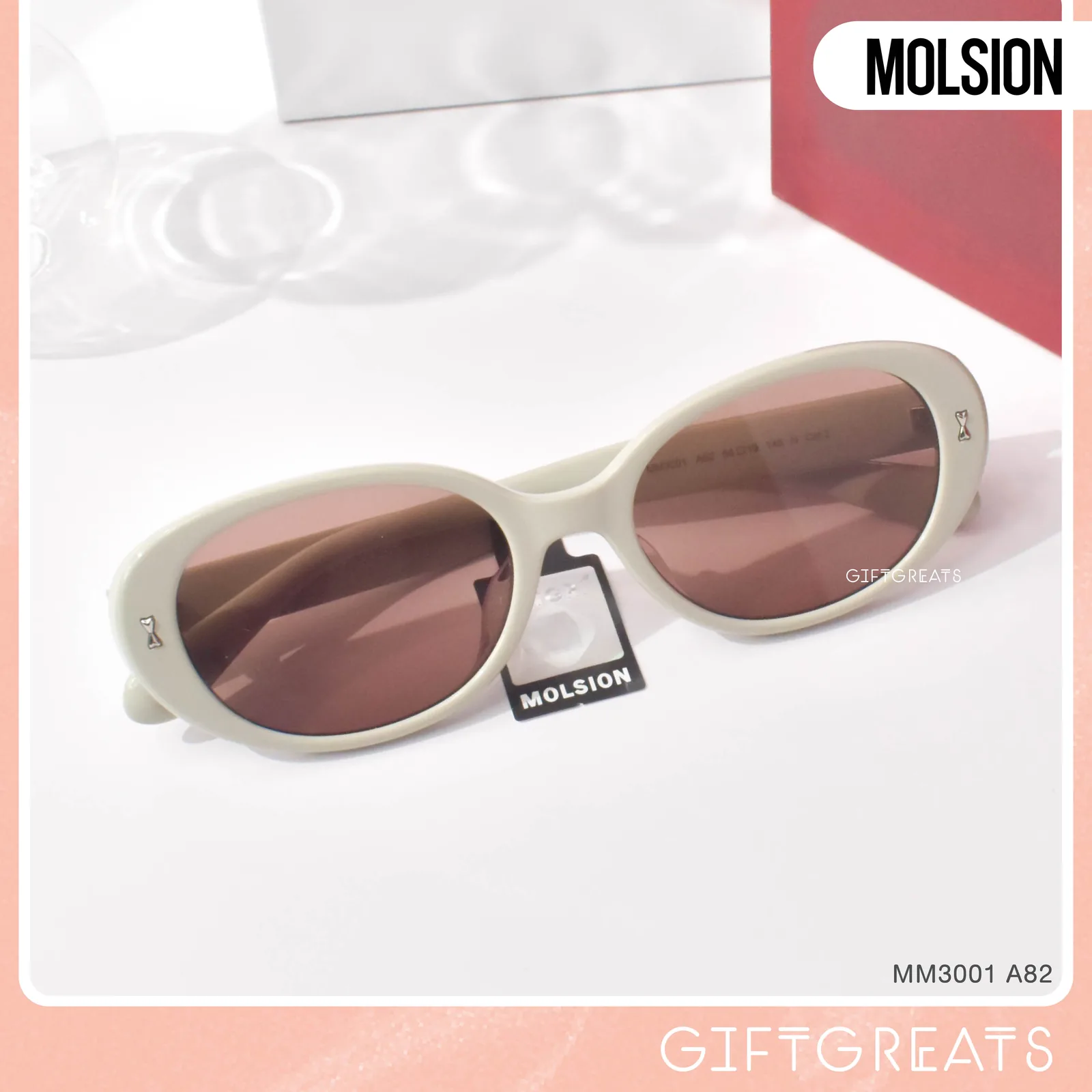 แว่นกันแดด MOLSION MM3001 สี Cream Green (A82)