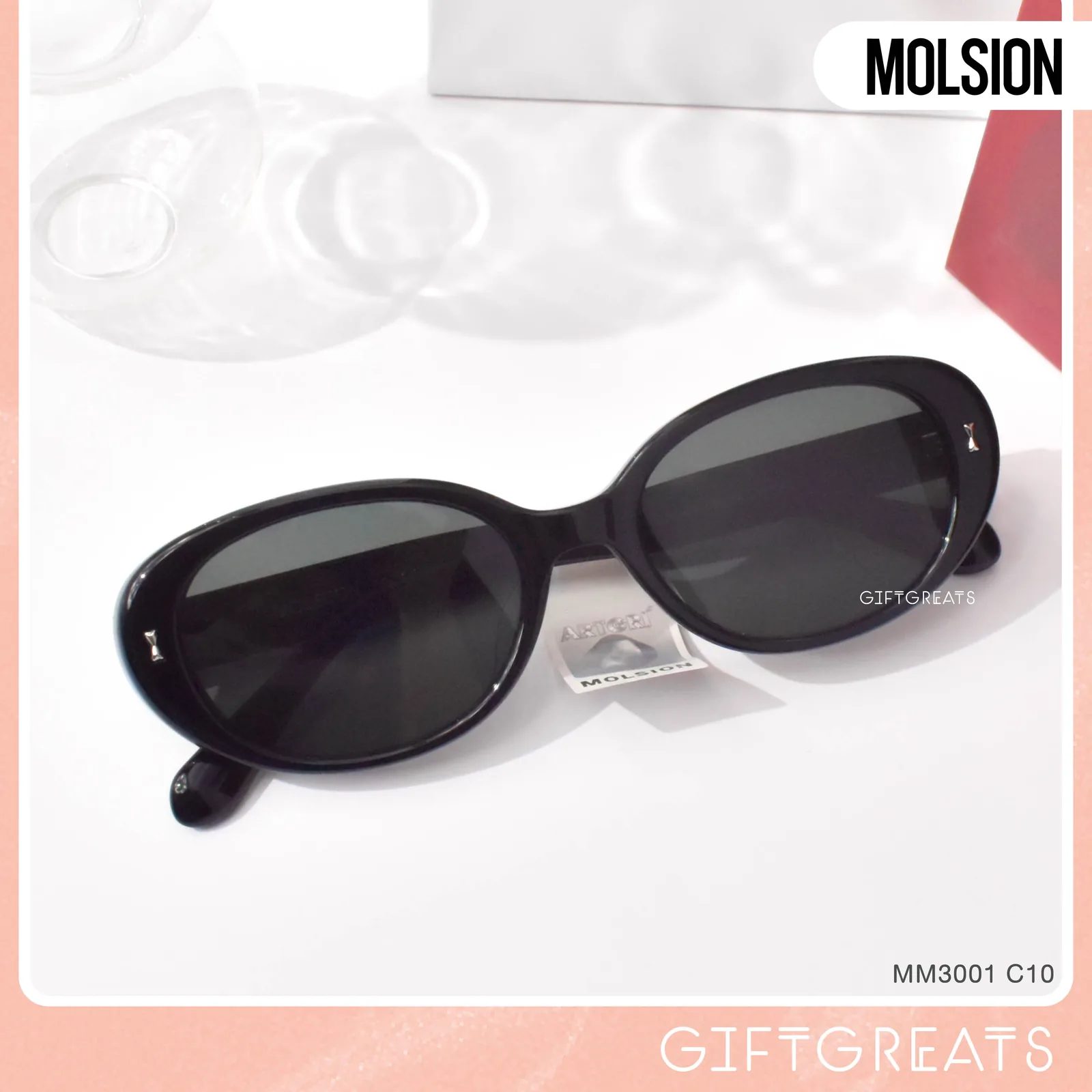 แว่นกันแดด MOLSION MM3001 สี Shiny Black (C10) เลนส์โพลาไรซ์