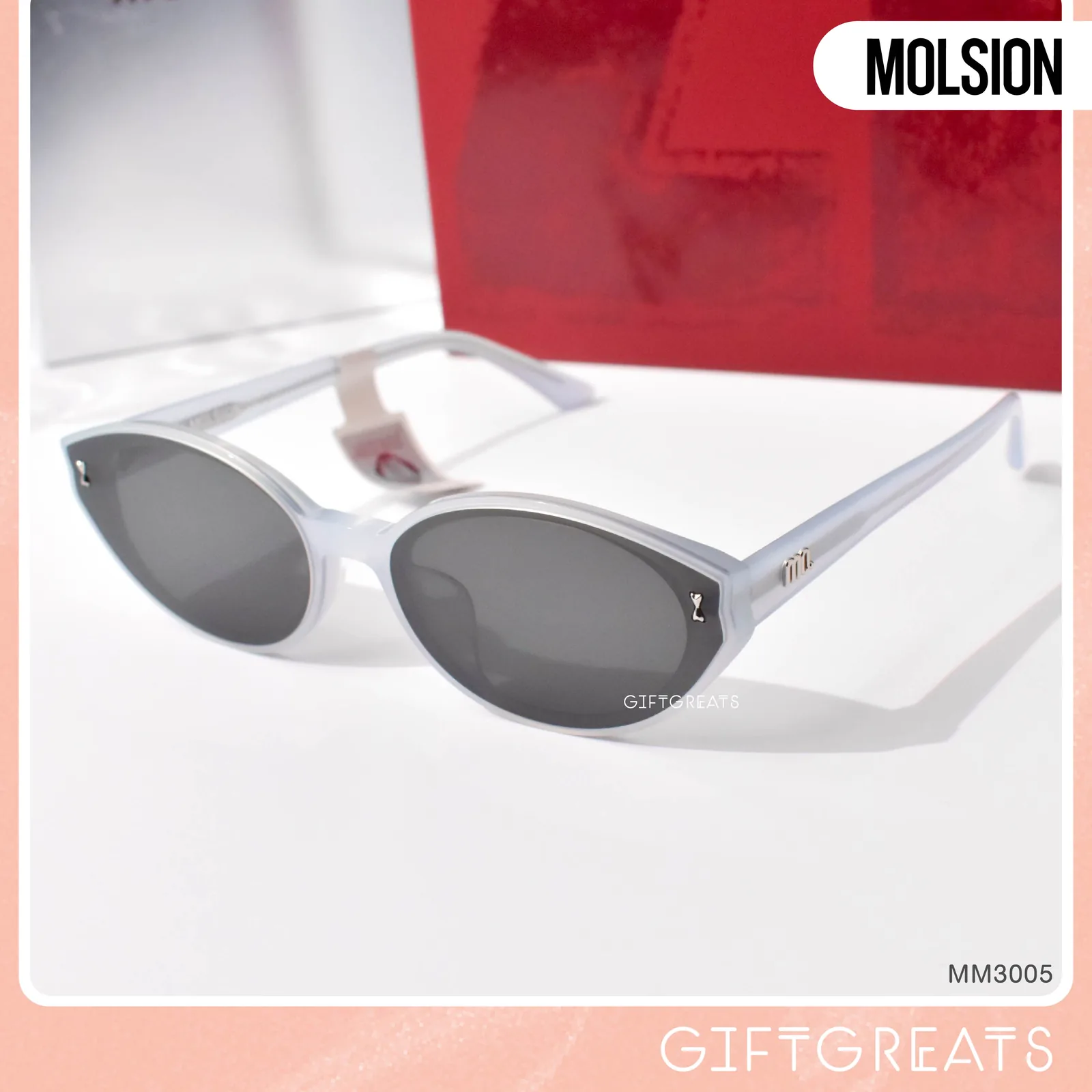 แว่นกันแดด MOLSION MM3005 สี Blue (A70) มุมเฉียง ภาพจากร้าน GIFTGREATS