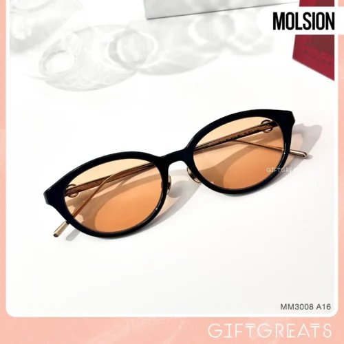 แว่นกันแดด MOLSION MM3008 สี Light Gold/Shiny Black (A16)