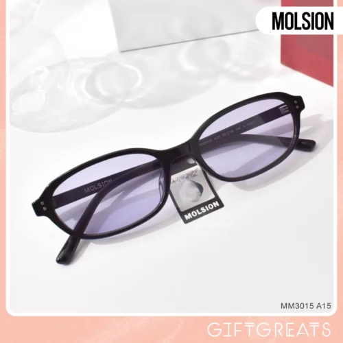 แว่นกันแดด MOLSION MM3015 สี Shiny Black/Lavender (A15)
