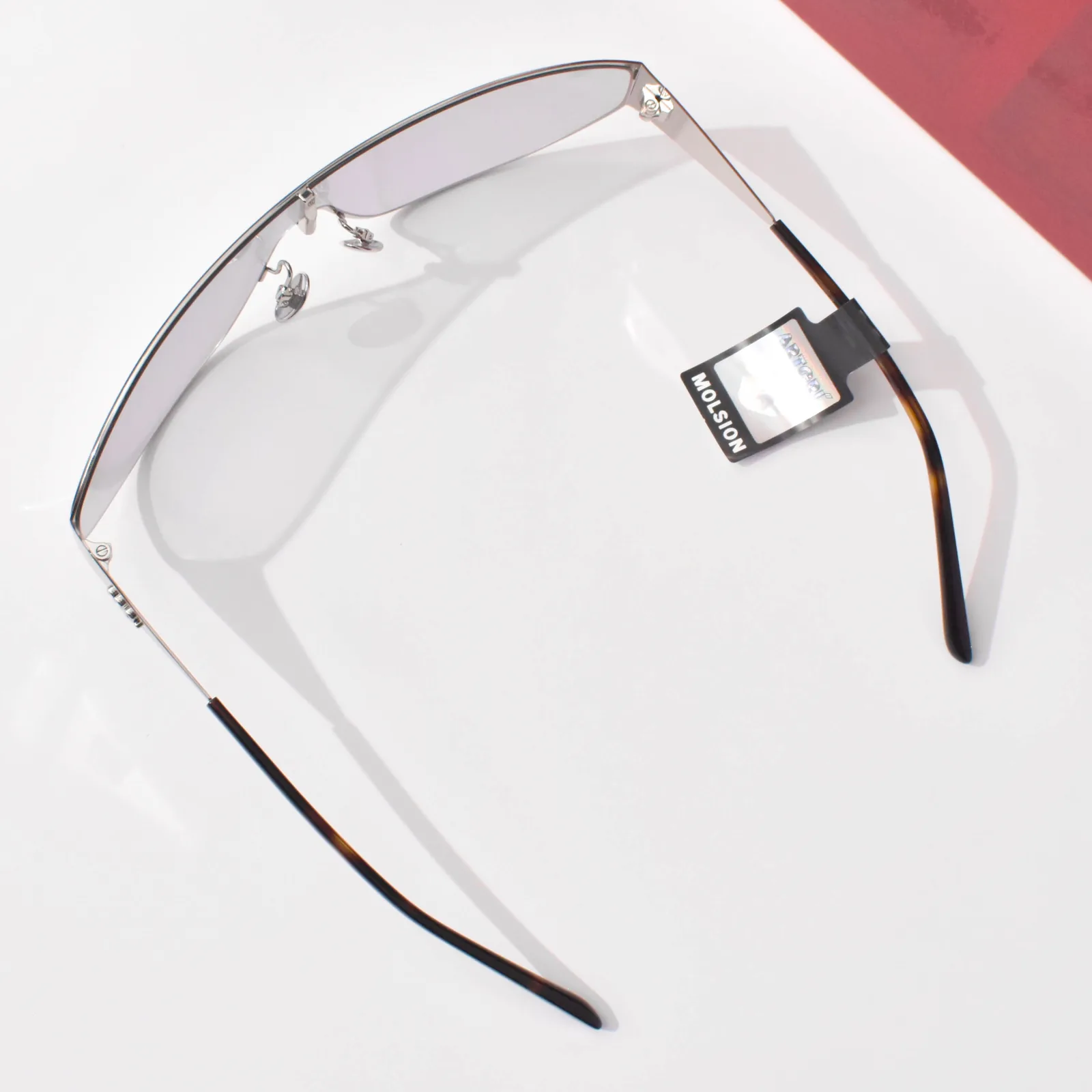 แว่นกันแดด MOLSION MM8001 สี Silver/Light Grey (A91) มุมมองด้านบน