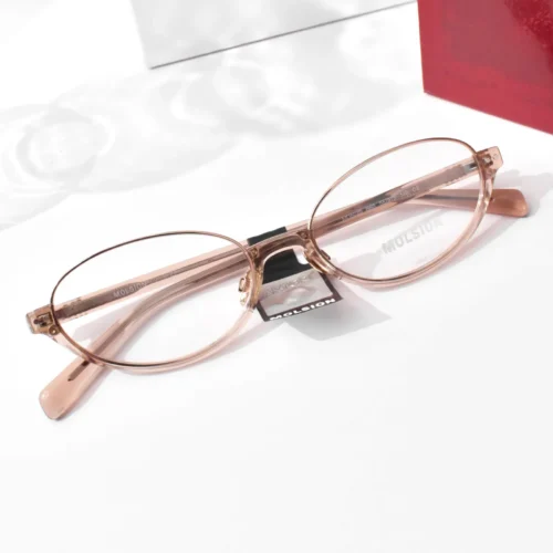 แว่นสายตา MOLSION MO6020 สี Transparent Light Tawny (B60) มุมเฉียง