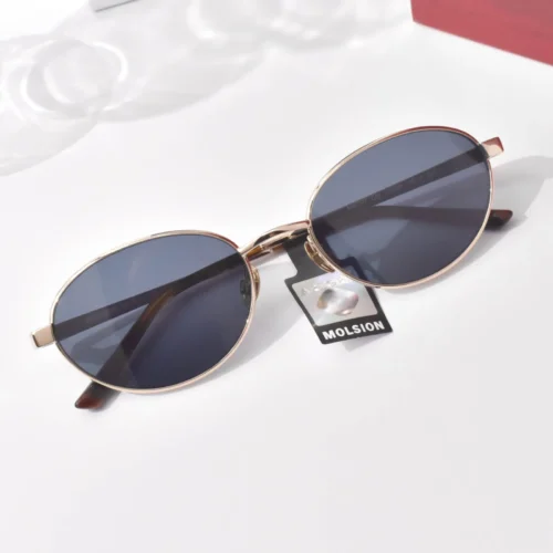 แว่นกันแดด MOLSION MS7177 สี Wheat Gold/Bluish Grey (C60) เลนส์โพลาไรซ์