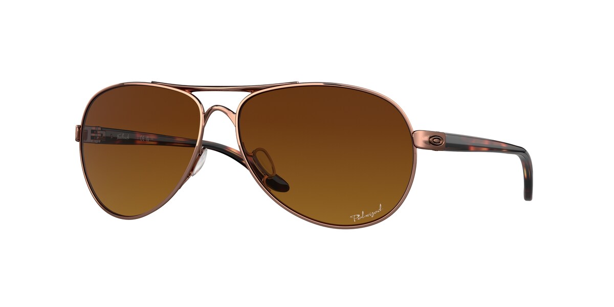 แว่นกันแดด OAKLEY OO4079 สี Rose Gold / Brown Gradient Polarized (407914) ที่ร้านแว่น GIFTGREATS