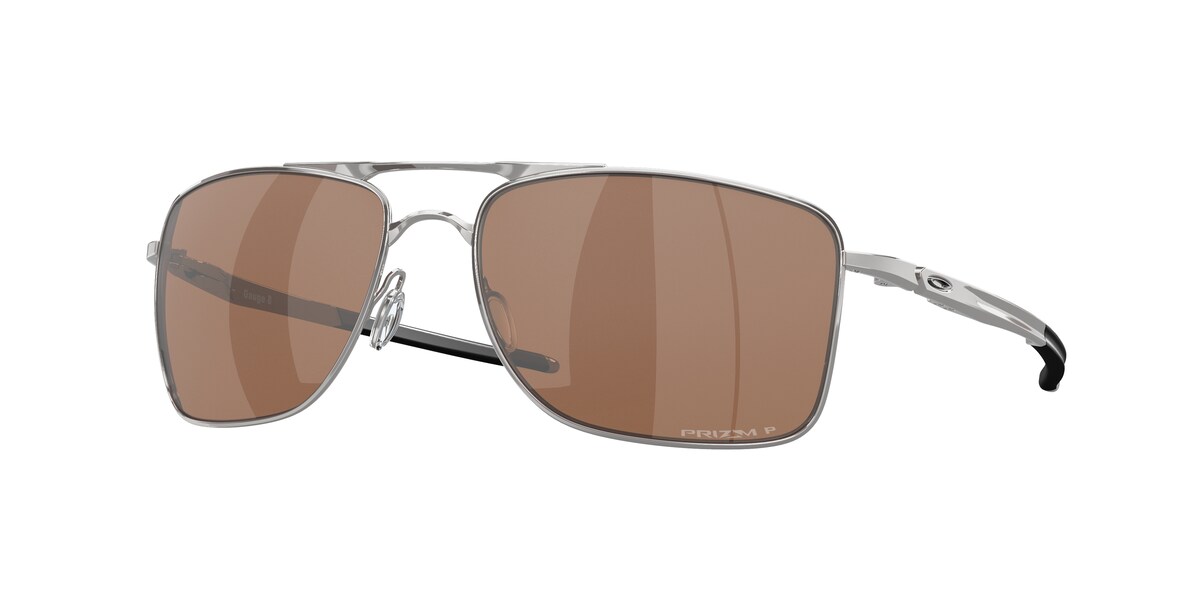 แว่นกันแดด OAKLEY OO4124 สี Polished Chrome / Prizm Tungsten Polarized (412409) ที่ร้านแว่น GIFTGREATS
