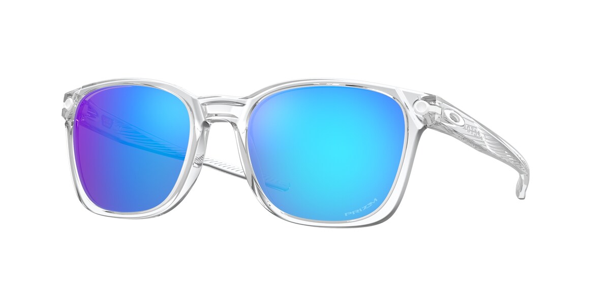 แว่นกันแดด OAKLEY OO9018 สี Polished Clear / Prizm Sapphire (901802) ที่ร้านแว่น GIFTGREATS