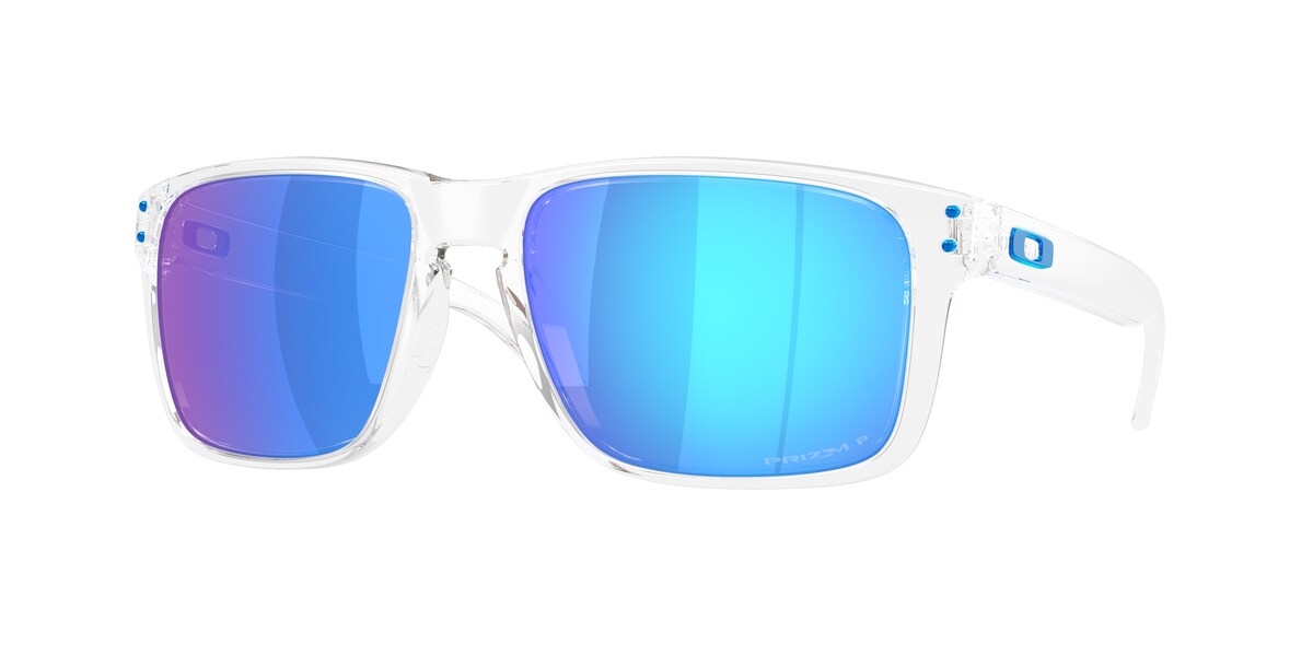 แว่นกันแดด OAKLEY OO9487F สี Polished Clear / Prizm Sapphire Polarized (948707) ที่ร้านแว่น GIFTGREATS