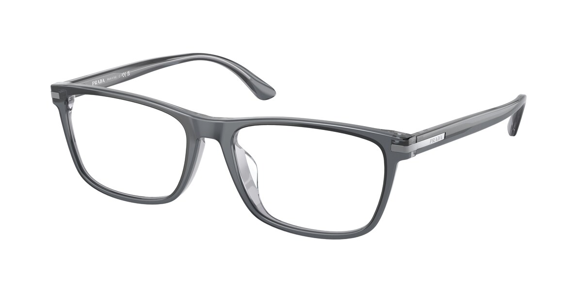กรอบแว่นสายตา PRADA PR 01ZVD สีสีควันคริสตัล/เงิน ที่ร้านแว่น GIFTGREATS