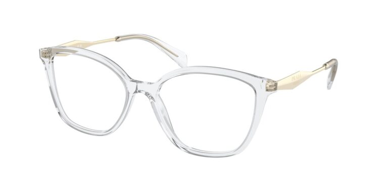 กรอบแว่นสายตา PRADA PR 02ZVF สีใส ขาแว่นสีทอง