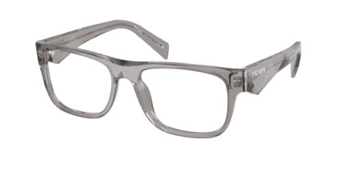 กรอบแว่นสายตา PRADA PR 22ZV สีเทาเข้มโปร่งใส ที่ร้านแว่น GIFTGREATS