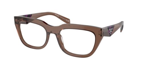 กรอบแว่นสายตา PRADA PR A06VF สีน้ำตาลโปร่งใส ที่ร้านแว่น GIFTGREATS