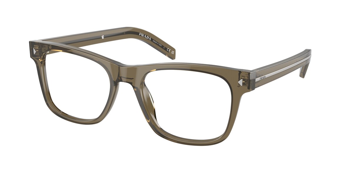 กรอบแว่นสายตา PRADA PR A13VF สีสีเอิร์ธโปร่งใส ที่ร้านแว่น GIFTGREATS