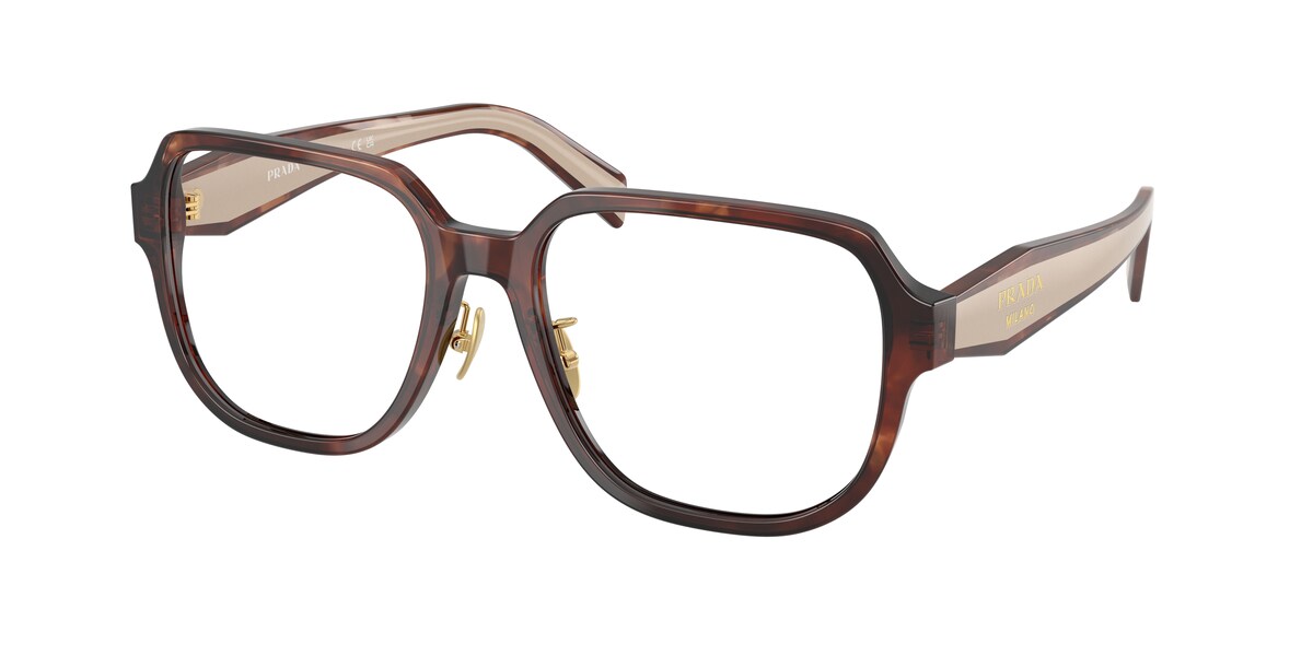 กรอบแว่นสายตา PRADA PR B07VD สีน้ำตาล (07R1O1) ที่ร้านแว่น GIFTGREATS