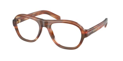 กรอบแว่นสายตา PRADA PR C12VF สีสีโอ๊กลายเส้น ที่ร้านแว่น GIFTGREATS