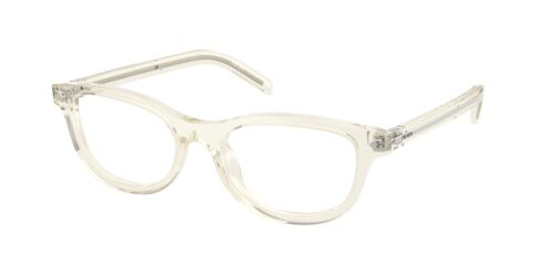 กรอบแว่นสายตา PRADA PR D01VU สีแชมเปญโปร่งใส ที่ร้านแว่น GIFTGREATS