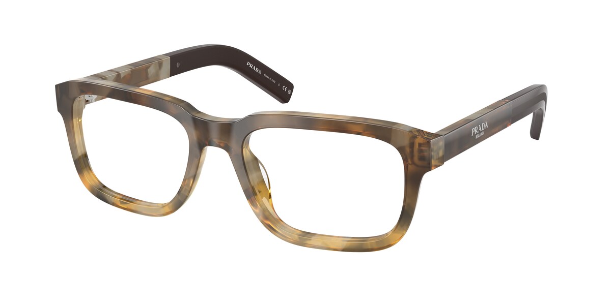 กรอบแว่นสายตา PRADA PR D12VF สีสีโอ๊กลายกระไล่ระดับ ที่ร้านแว่น GIFTGREATS
