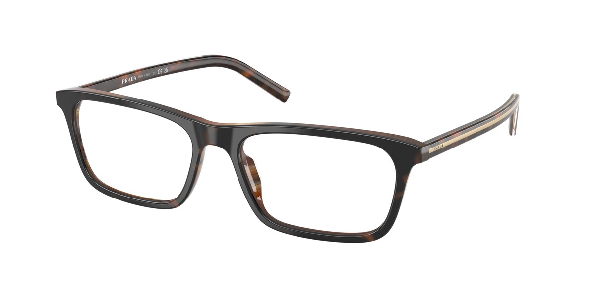 กรอบแว่นสายตา PRADA PR D13VF สีสีเชอร์รีลายกระ/สีเขาสัตว์โทนบุหรี่ ที่ร้านแว่น GIFTGREATS