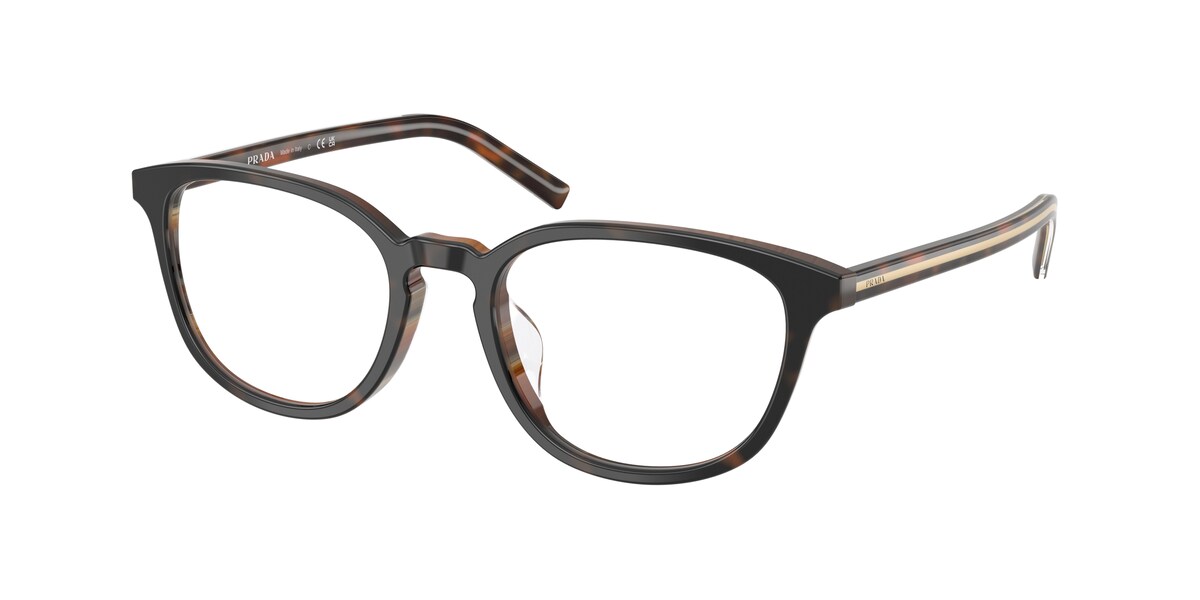 กรอบแว่นสายตา PRADA PR D14VD สีสีเชอร์รีลายกระ/สีเขาสัตว์โทนบุหรี่ ที่ร้านแว่น GIFTGREATS