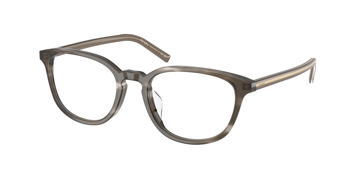 กรอบแว่นสายตา PRADA PR D14VD สีสีมะเกลือลายทาง ที่ร้านแว่น GIFTGREATS