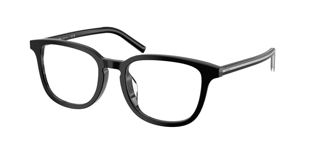 กรอบแว่นสายตา PRADA PR D21VD สีดำ/สีเขาสัตว์โทนหินบะซอลต์ ที่ร้านแว่น GIFTGREATS