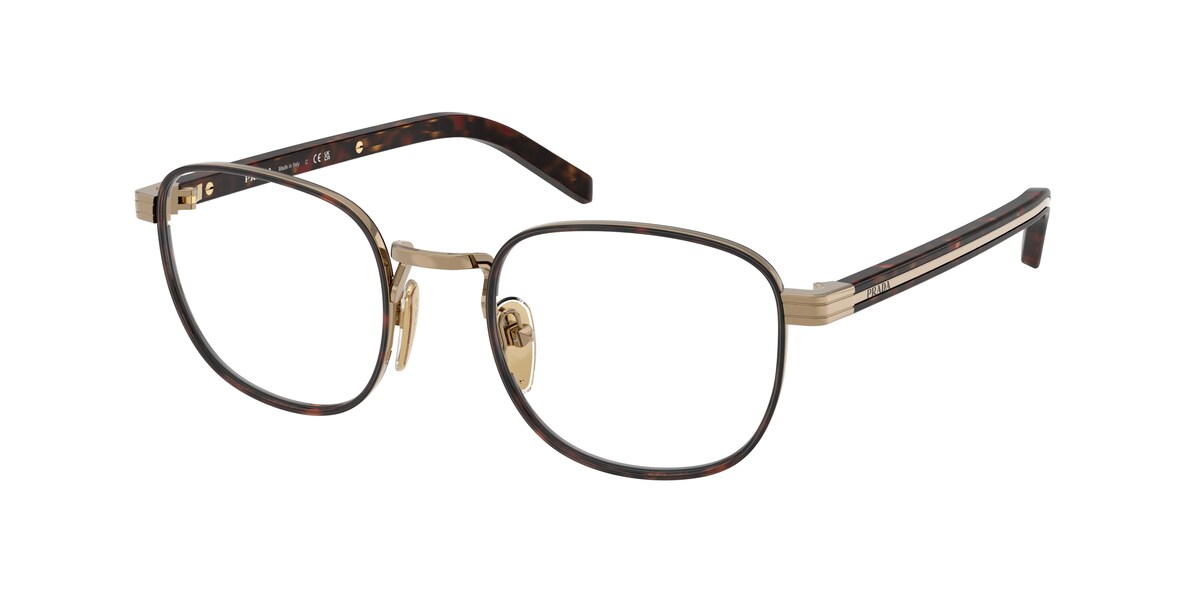 กรอบแว่นสายตา PRADA PR D50V สีทอง/ฮาวานา ที่ร้านแว่น GIFTGREATS