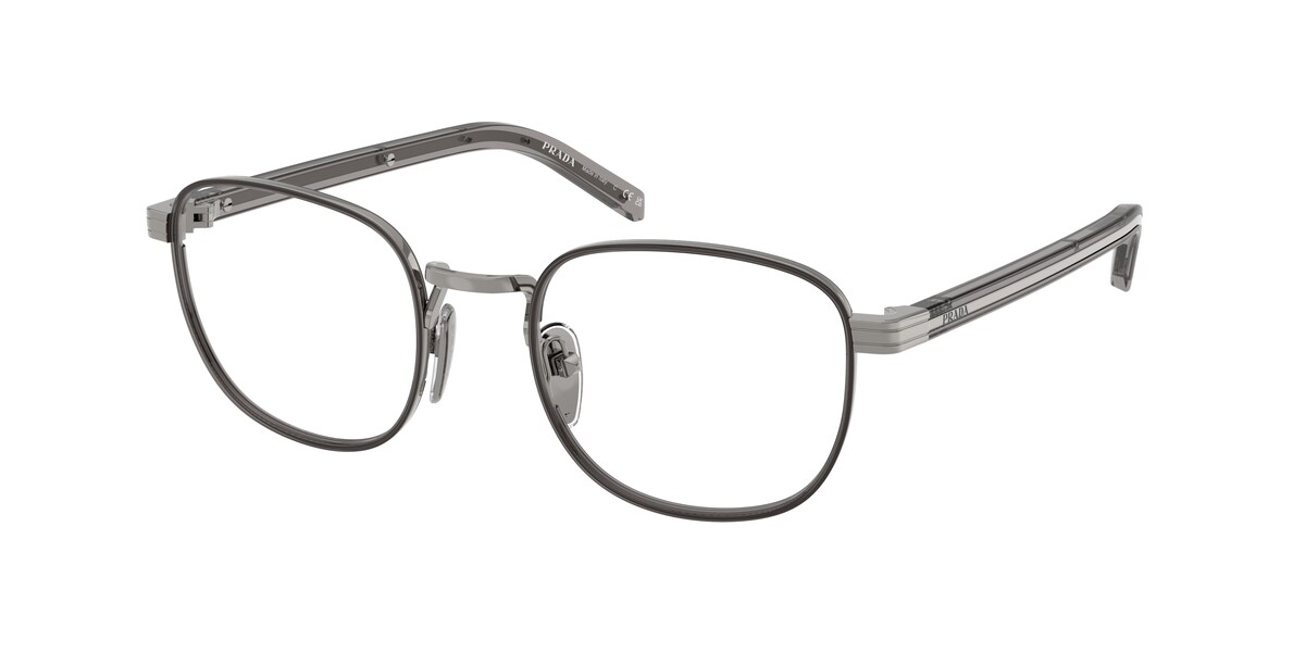 กรอบแว่นสายตา PRADA PR D50V สีกันเมทัล/โปร่งใส ที่ร้านแว่น GIFTGREATS