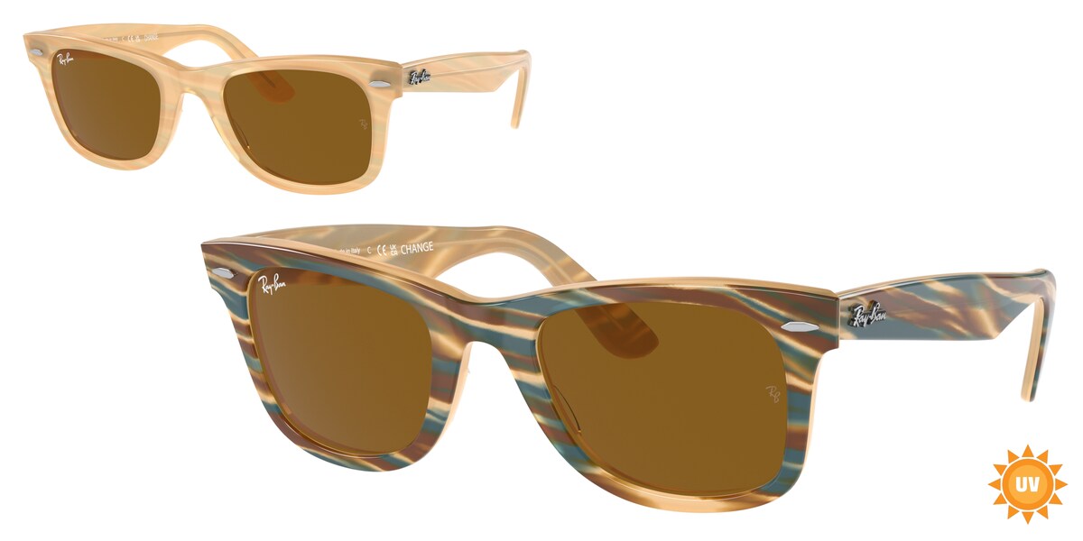 กรอบแว่นสายตา RAY-BAN RB2140F สีน้ำตาล (140833) ที่ร้านแว่น GIFTGREATS
