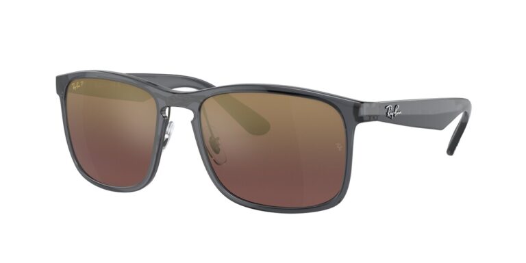 แว่นกันแดด Ray-Ban RB4264 กรอบสีเทา เลนส์ Polarized+ สีม่วงปรอททอง