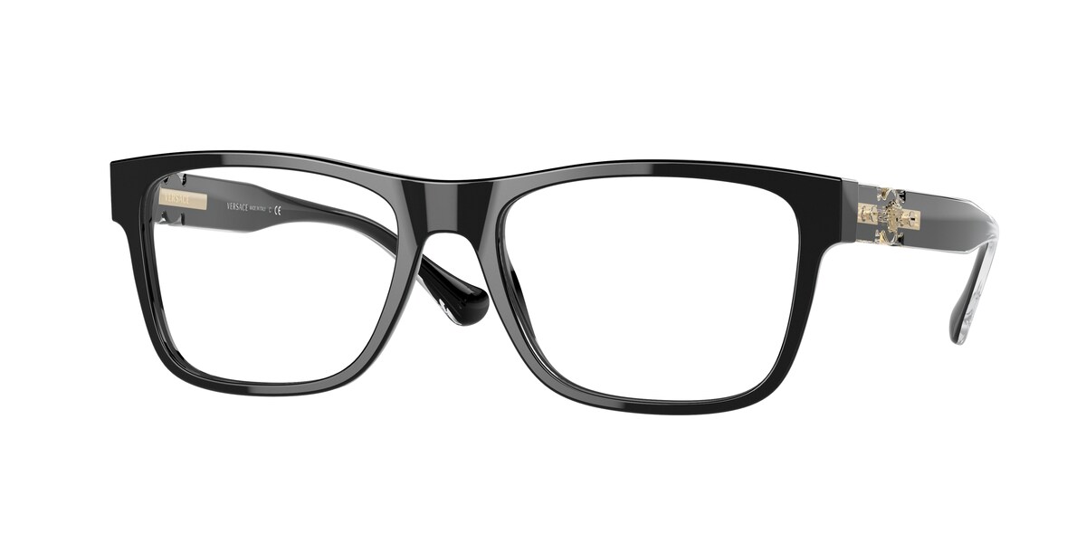 กรอบแว่นสายตา VERSACE VE3303 สีดำ (GB1) ที่ร้านแว่น GIFTGREATS